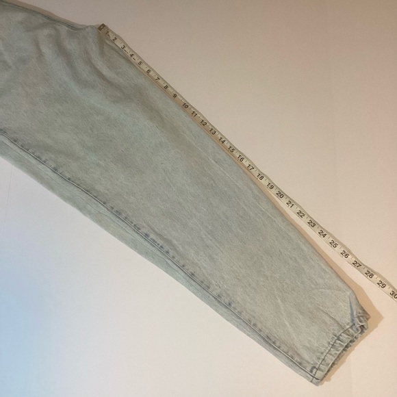 Vintage 80s/90s Bugle Boy Jeans Light Wash High Waist Pleats Tapered - Picture 7 of 9